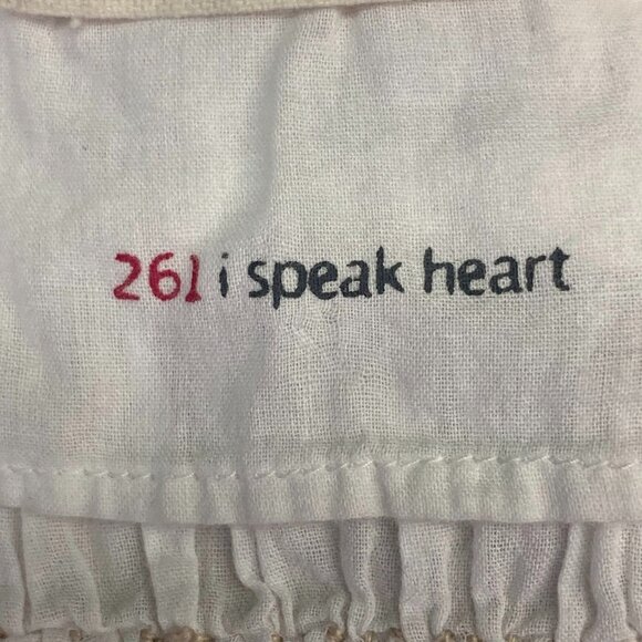 Odd Molly I Speak Heart Women's Boho Peasant Front Tie Long Sleeve Top Size L - Picture 8 of 13